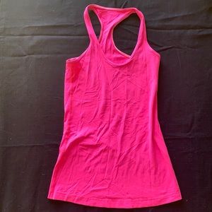 Pink lululemon tank top